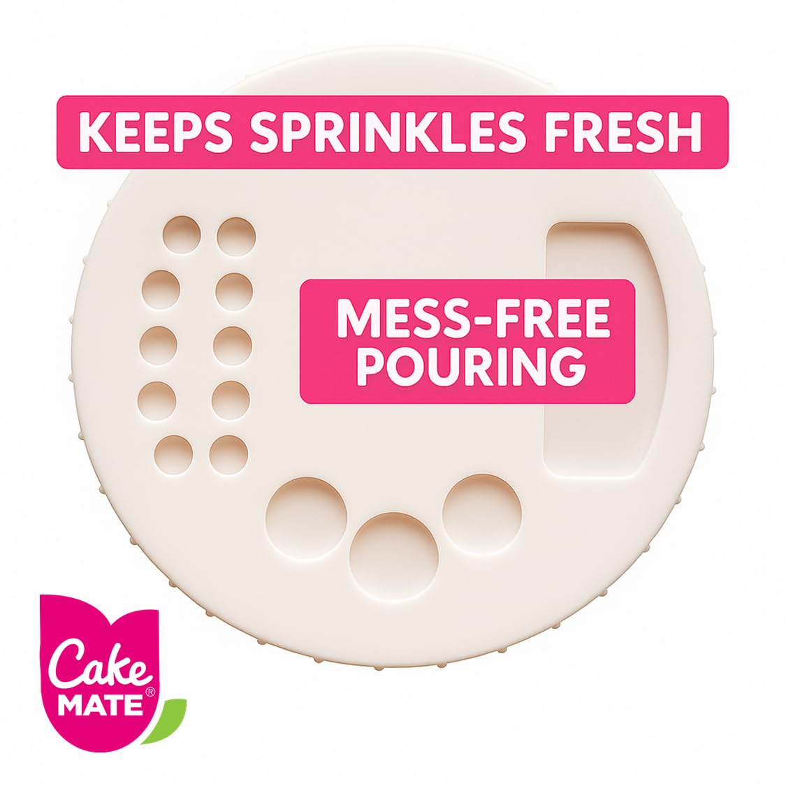 Cake Mate Halloween Sprinkles for Desserts - Black, Orange and Green Sprinkle Blend, 26oz Bottle with Easy Pour Lid, Great for Baking or Decorating Cookies, Icecream, Brownies and more