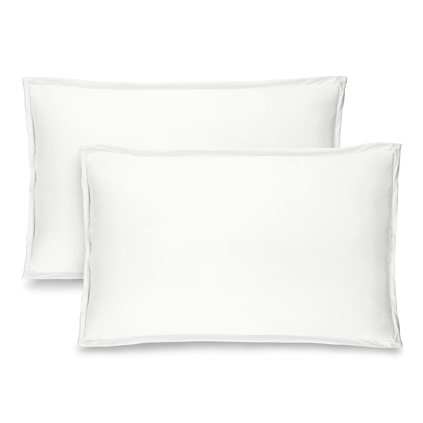 Bare Home Standard Pillow Sham Covers - Set of 2 - Premium 1800 Ultra-Soft Microfiber - Double Brushed - Stain & Fade Resistant - Bed Pillow Shams - Pillows Not Included (Set of 2, Cream)