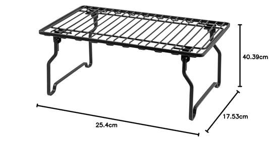 BLKP Pearl Metal Stacking Shelf Limited Black S Size Kitchen Storage BLKP Black AZ-5049