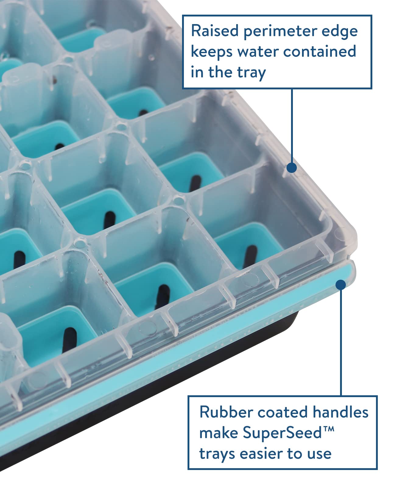 Burpee SuperSeed Seed Starting Tray | 36 Cell Reusable Seed Starter Tray | for Starting Vegetable, Flower & Herb Seeds | Indoor Grow Kit for Plant Seedlings | for Germination Success