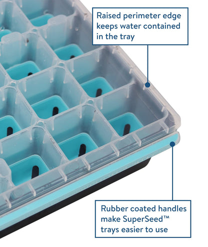 Burpee SuperSeed Seed Starting Tray | 36 Cell Reusable Seed Starter Tray | for Starting Vegetable, Flower & Herb Seeds | Indoor Grow Kit for Plant Seedlings | for Germination Success