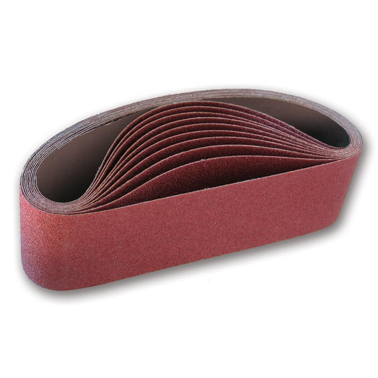 IVY Classic 43100 Flex-Abrasive 4-Inch x 24-Inch 36 Grit Extra Coarse Resin Cloth Aluminum Oxide Sanding Belt, 10-Pack