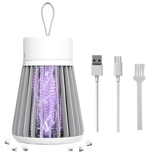Bug Zapper Indoor Outdoor – Rechargeable Mosquito Zapper and Fly Zapper with UV Light, Portable Insect Killer Trap with Safety Grid, USB Powered for Camping, Home, Garden, Picnic