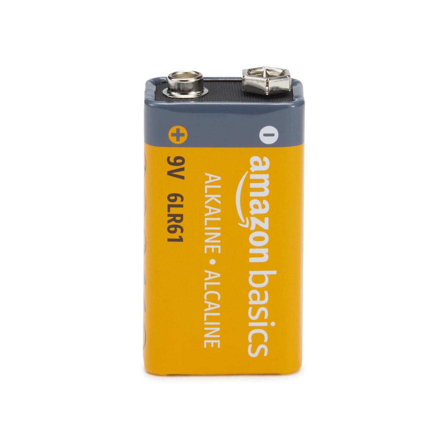 Amazon Basics 4-Pack 9V Alkaline Batteries, 5-Year Shelf Life - for Smoke/CO Detector, Electronics & Audio