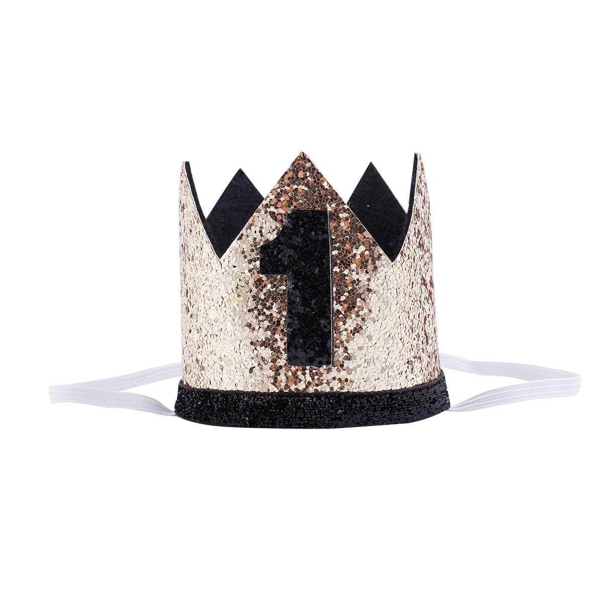 IMEKIS Baby Boys First 1st Birthday Cake Smash Outfit Wild ONE Bloomers Diaper Cover + Suspenders + Bowtie + Headband for Photo Props Party Costume Black Crown Wild One 6-12 Months