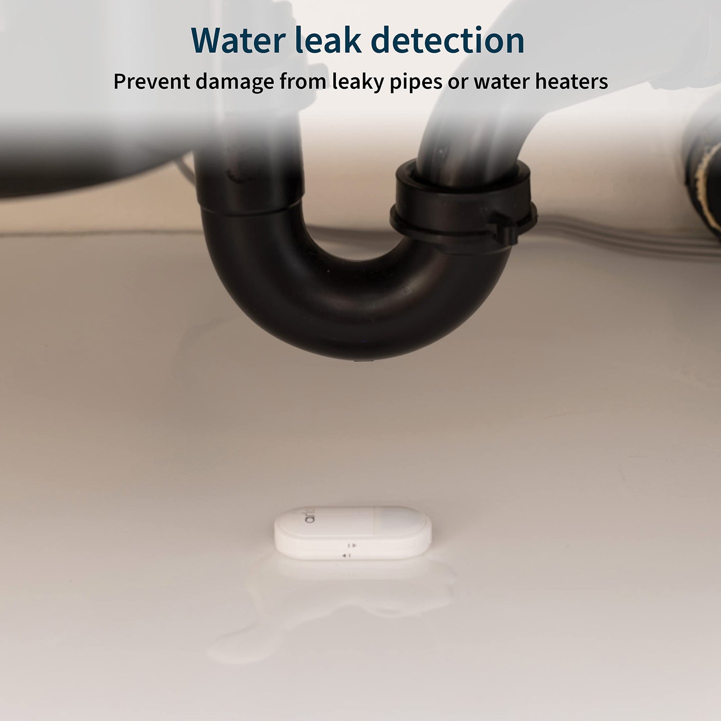 Arlo All-in-One Sensor - 8 in 1 with Open/Close Detection, Motion Sensor, Water Leak Detection, Freeze Detection, Tilt Detection, Smoke Alarm Listening, CO Alarm Listening - 1 Pack, Add-On, MS1001