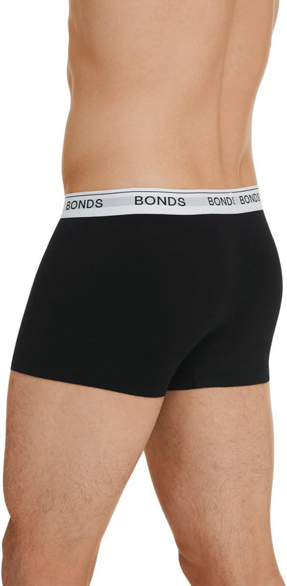 Bonds Mens Underwear Cotton Blend Guyfront Trunk (3 Pack)