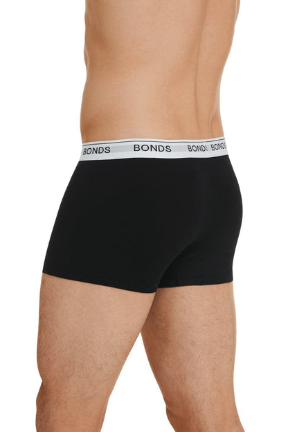 Bonds Mens Underwear Cotton Blend Guyfront Trunk (3 Pack)