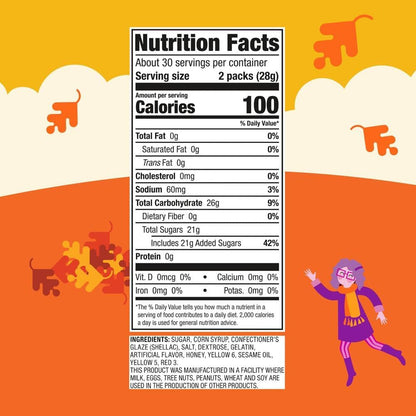 Brach's Classic Candy Corn Trick or Treat Packs, 60 Mini Pouches