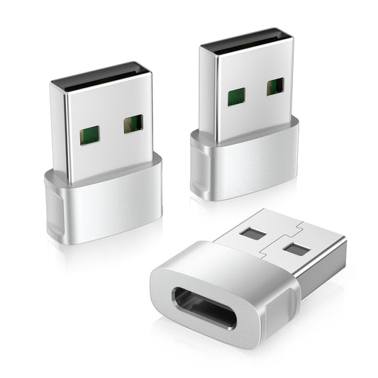 Basesailor for iPhone 17 16 Pro Max Car Charger Adapter 3Pack,USB Male to USB Type C Female Cable Converter for New Apple Air 16e 15 14 Plus,iWatch 11 10,Airpods 4/Pro 3,iPad Mini 7,Samsung Galaxy S25