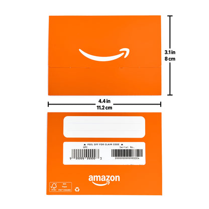 Amazon Physical Gift Card in Mini Envelope - Smile Orange | Christmas, Hanukkah, Winter