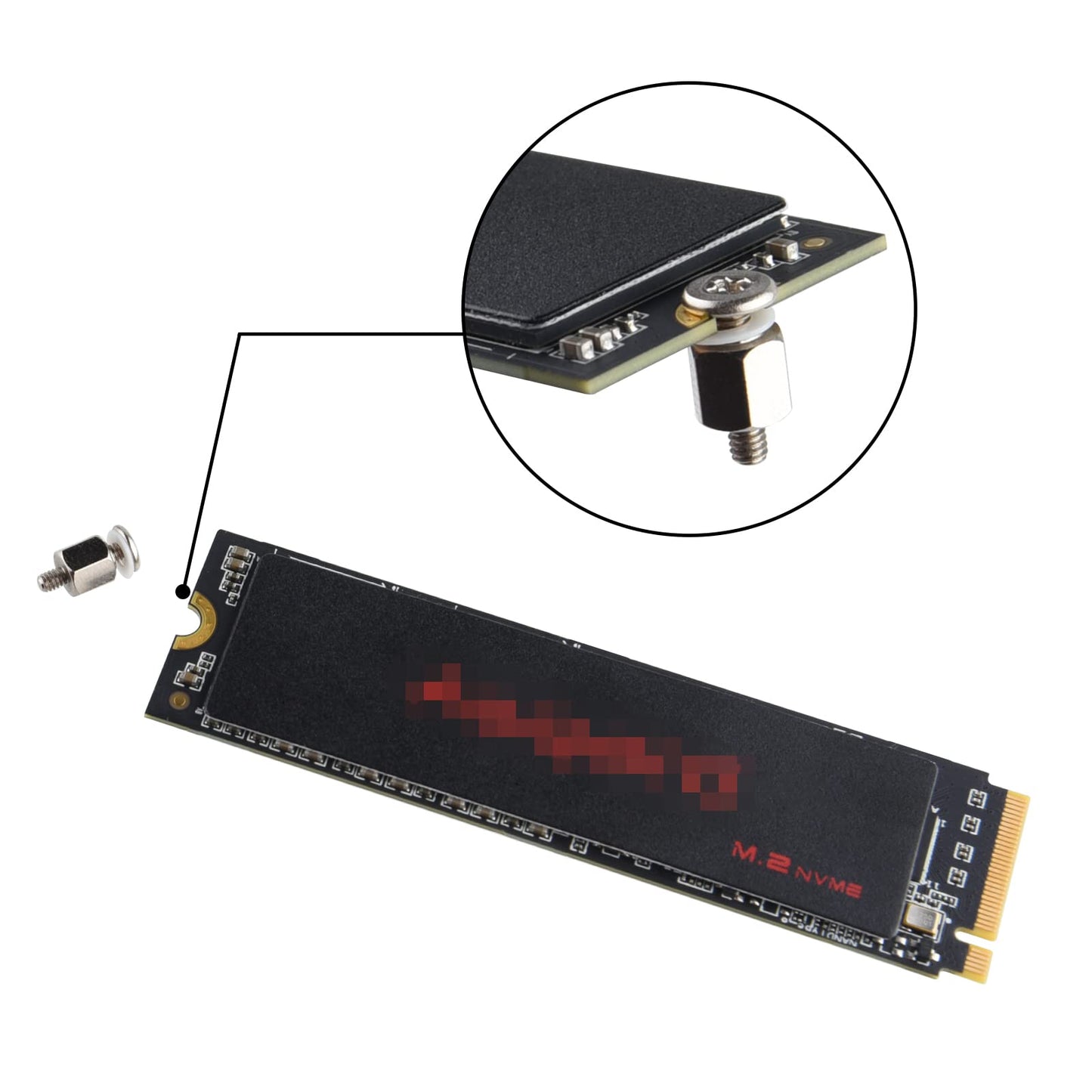 ASTARON M.2 SSD Screws Kit，Nvme M2 Screws Suitable for PS5 ASUS MSI Gigabyte NGFF Motherboard