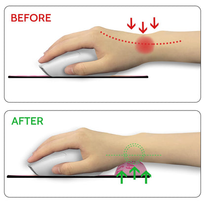 Blusabaca Funny Cute Mouse Pad with Wrist Rest, Dumpster on Fire Ergonomic Mouse Pads Wrist Support for Desk, Mousepad for Wireless Mouse Gaming Laptop Work Home Desk Accessories Office Supplies Decor