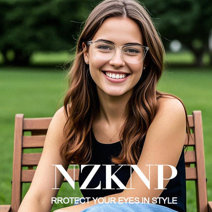 Blue Light Blocking Glasses for Women & Men - Clear Gaming Eye Glasses