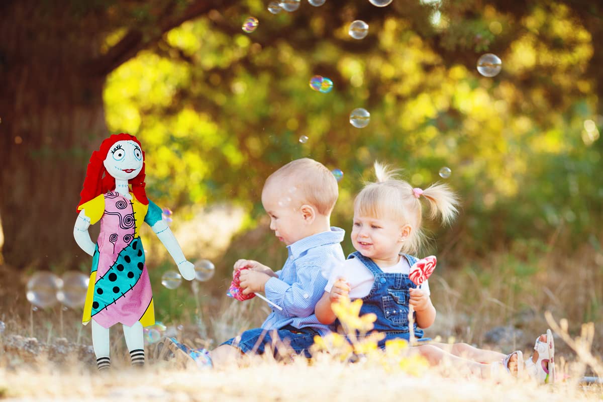 illuOKey Nightmare Moon Plush Doll, Premium Animated Stuffed Doll Inspired by Sally, Cute Baby Doll for Pumpkin King Plush Collectors, 20-inch