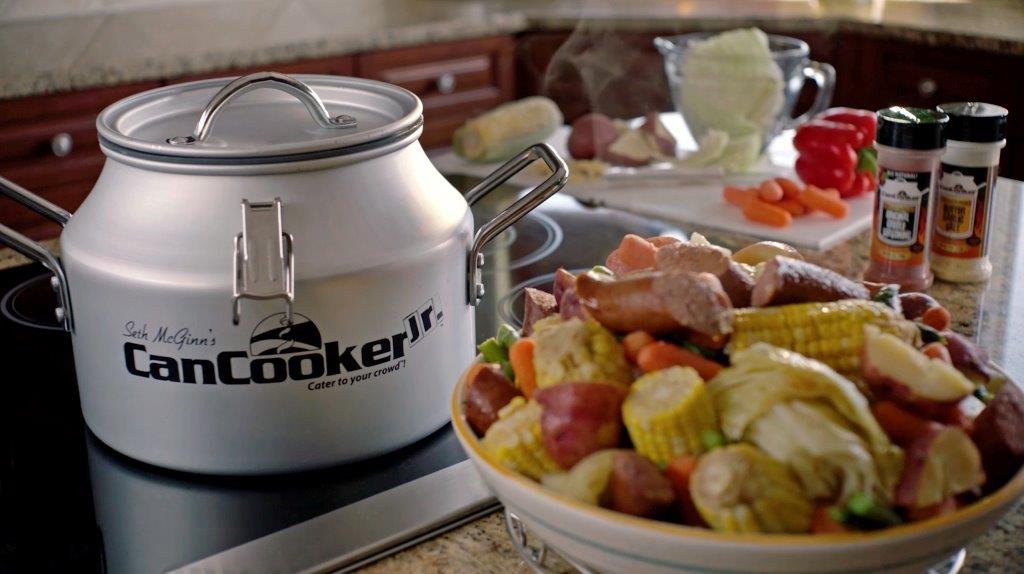 CanCooker Junior - Premium Portable Camping Cookware with Non-Stick Coating | 2 Gallon Outdoor Steam Cooker for Camping, Hunting, Fishing & Backyard BBQ - 2 Pack