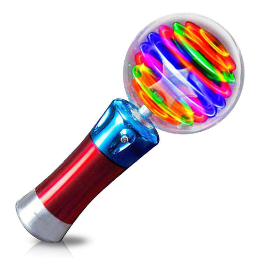 ArtCreativity Spinning Light Up Toy Wand – Magic Ball with LED Lights, Sensory Spinner for Kids, Party Favors & Classroom Prizes, Autism-Friendly Gift