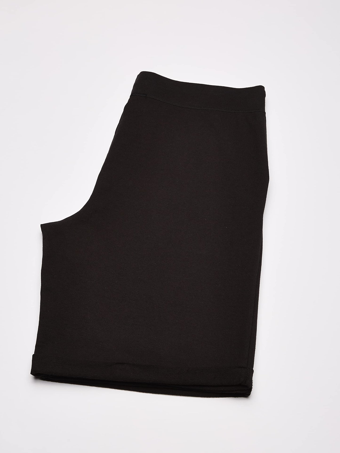 Hanes Womens French Terry Bermuda Athletic-shorts, Black, Small US