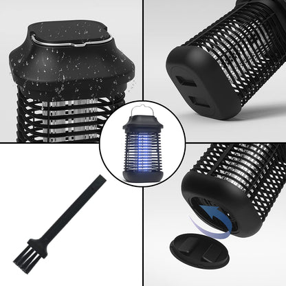 Bug Zapper Outdoor/Indoor,Mosquito Zapper 4200V High Powered Waterproof Electronic Mosquito Killer,15W UVA Mosquito Lamp Bulb,Fly Traps Patio Insects Killer,Trap Killer for Home,Kitchen, Backyard