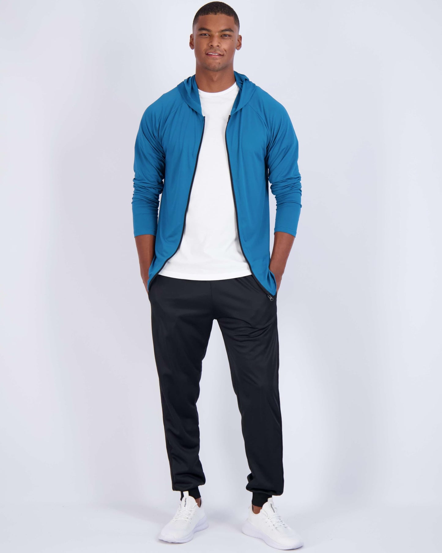 3 Pack: Men’s Track Dry Fit Long Sleeve Full Zip Up Hoodie Track Windbreaker Workout Running Jacket Fleece Sports Casual Outdoor Hiking Performance Active Gym Athletic Pullover Sweatshirt Set 7, M