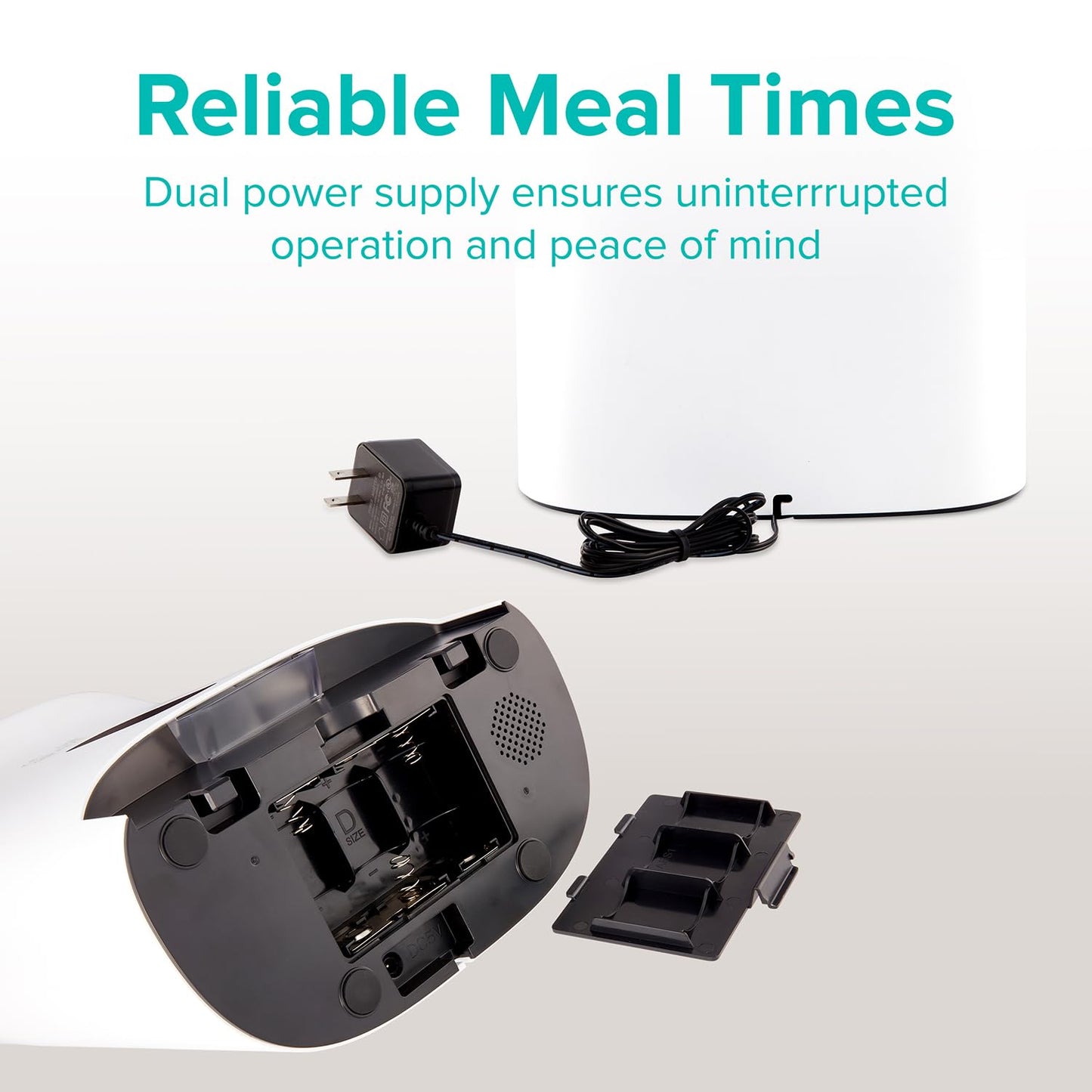 Arf Pets Automatic Pet Feeder Food Dispenser for Dogs, Cats & Small Animals – Features Distribution Alarms, Portion Control & Voice Recording – Timer Programmable Up to 4 Meals a Day