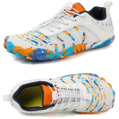 Barefoot Shoes Men Women Minimalist Shoes Zero Drop Workout Cross-Trainer Hiking Water Wide Toe Box Grounded Footwear Weightlifting Walking White