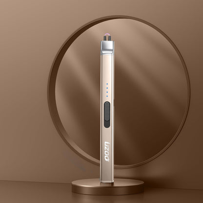 Betrich Candle lighters, Electric Lighter, Rechargeable Arc Lighter, 360° Flexible Neck Flameless Grill Long Lighters for Candle Aromatherapy Camping BBQ Gas Stove-Gold