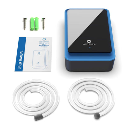 Airthereal AH1000 Portable Ozone Machine for Water and Air - 1000 mg/h, Multipurpose Liquid Ozonator with Negative Ion and Timer