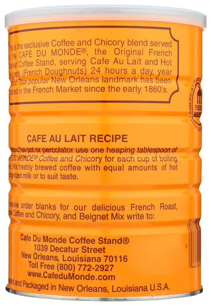 Cafe Du Monde Coffee Chicory, 15 Ounce Ground