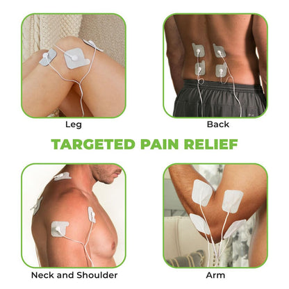 AccuRelief TENS Unit Pain Relief System - Muscle Stimulator For Pain Relief From Back Pain, Neck Pain, And Other Body Pains - Clinical Strength OTC Approved