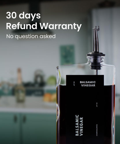 APT 1101 Olive Oil Dispenser for Kitchen, Cooking Oil Dispenser, Oil and Vinegar Dispenser Set, Olive Oil Bottle, Soy sauce dispenser, coffee syrup bottles - 2 pcs, Black