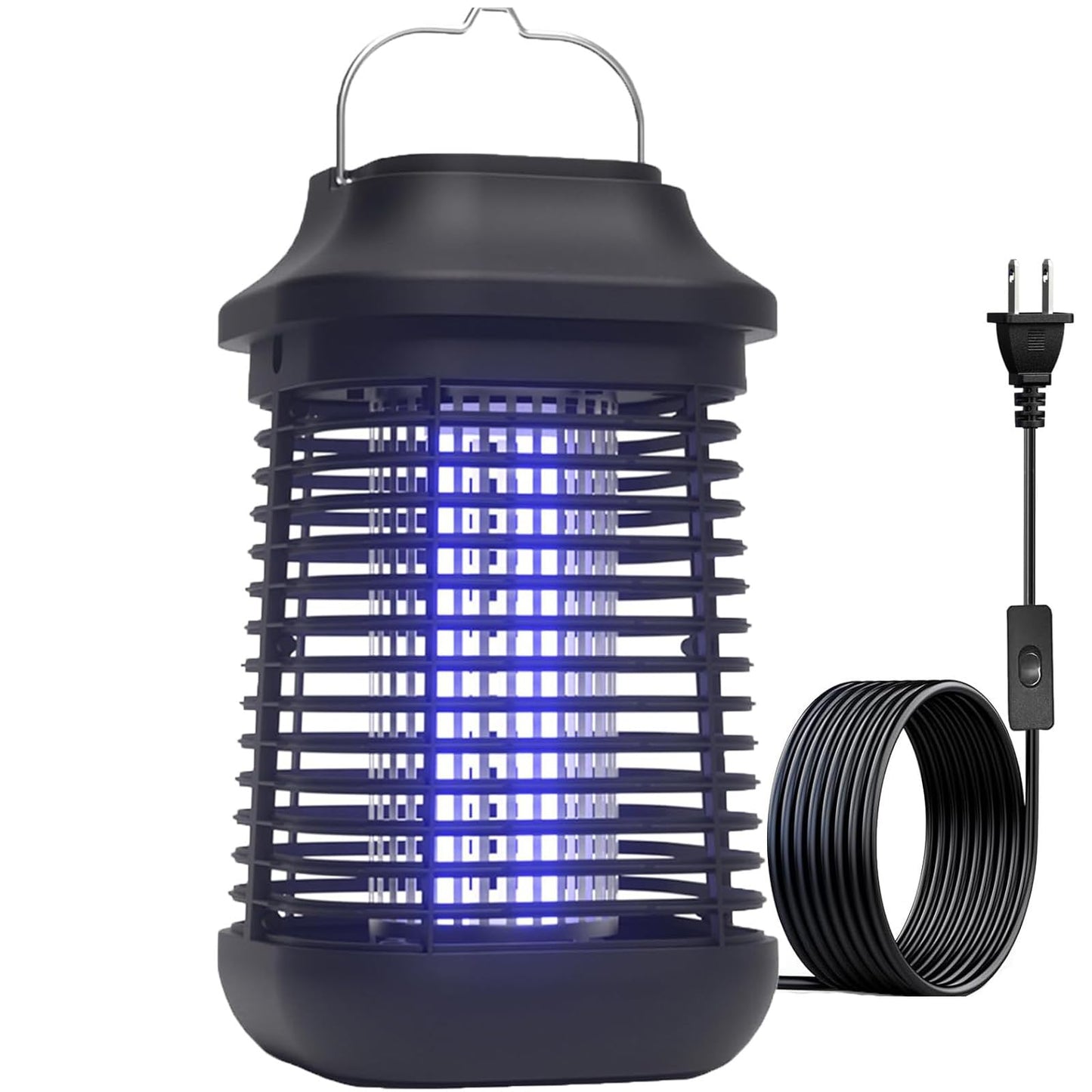 Bug Zapper for Outdoor and Indoor,3-Meter Power Cord with Switch Mosquito Zapper,Bug Zapper Outdoor for Home Backyard, Patio