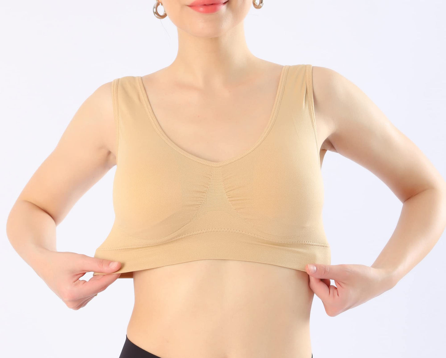 AKAMC Women's Removable Padded Sports Bras Medium Support Workout Yoga Bra 3 Pack,XX-Large