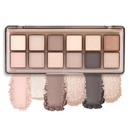AMY'S DIARY 12-Color Nude Eyeshadow Palette for Versatile Day-to-Night Looks – Blendable, Long-Lasting, and Highly Pigmented. Elevate Your Eye Makeup – Unleash Your Unique Style (20)