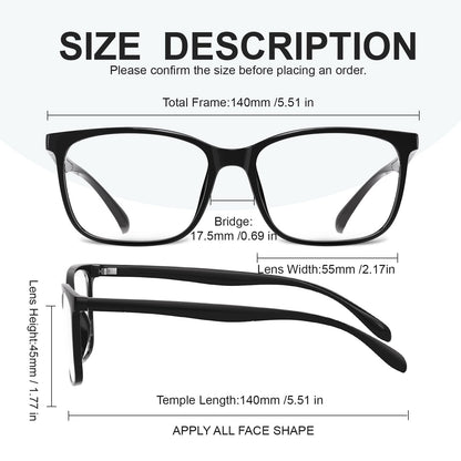 hunsquer Blue Light Glasses for Women Blue Light Blocking Glasses Men Computer Gaming Blue Screen Glasses Mens Blue Light Blocker Glasses