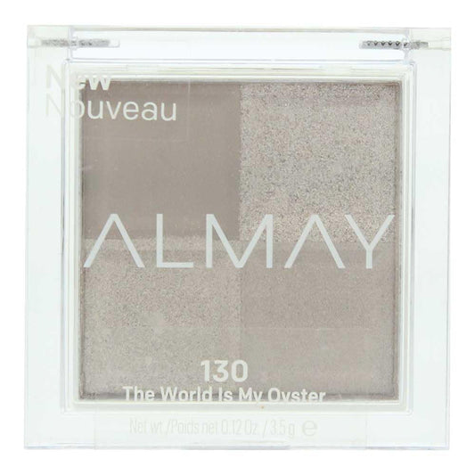 Almay Eyeshadow Palette, Longlasting Eye Makeup, Single Shade Eye Color in Matte, Metallic, Satin and Glitter Finish, Hypoallergenic, 130 The World Is My Oyster, 0.1 Oz