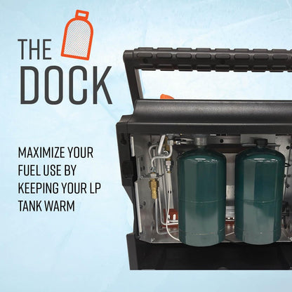 Heat Hog 18,000 BTU Portable Propane Radiant Space Heater, Indoor, Outdoor, Garage, Camping, Outdoor Sports, Boating, RVs, Tiltable Design, Gas Powered