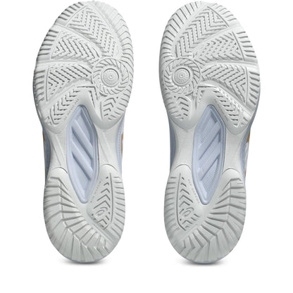 ASICS Women's Upcourt 6 Volleyball Shoes, 9, White/Champagne