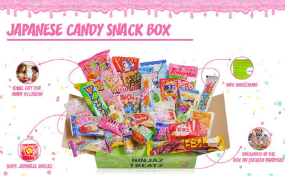 40 Japanese Candy Box 30 Japanese Snacks Plus 10 Japanese chocolate Flavors