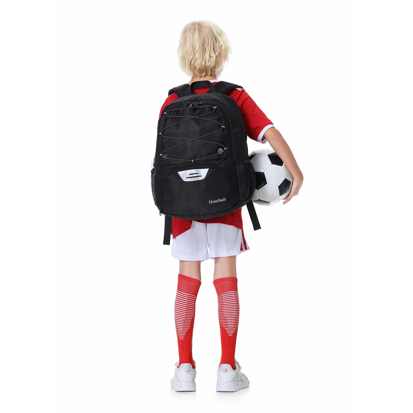Hsmihair Youth Soccer Bag-Soccer Backpack&Backpack for Football Basketball,with Ball Compartment Separate Cleat Package