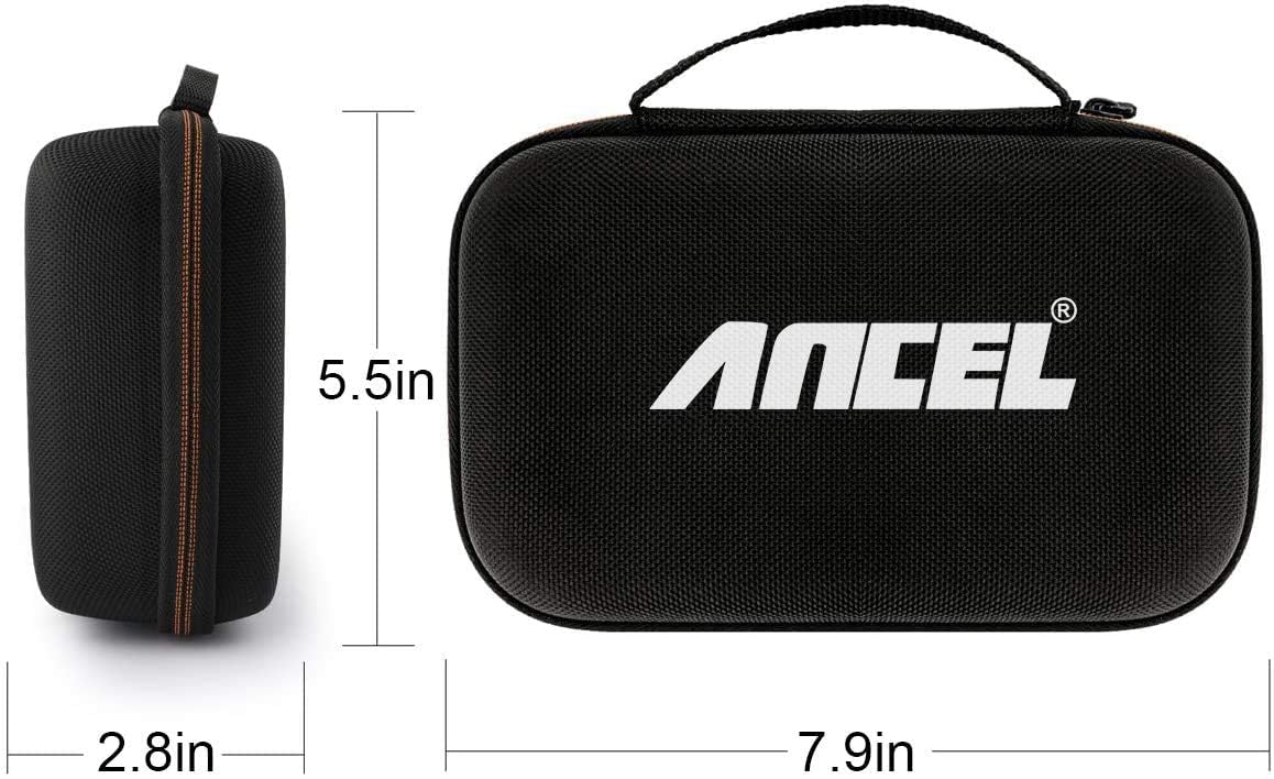 ANCEL Large Protective Case for OBD2 Scanner and Code Reader, Diagnostic Scan Tool Battery Tester, Storage Box (L) Compatible with ANCEL Products