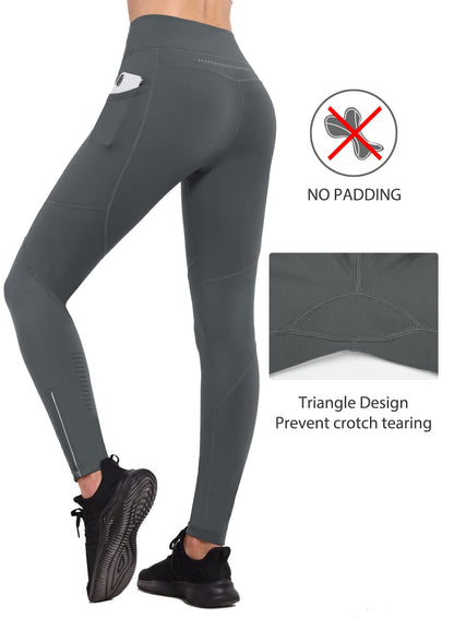BALEAF Women's Fleece Lined Leggings Water Resistant Winter Clothes Running Tights Cold Weather Hiking Pants Zip Pockets