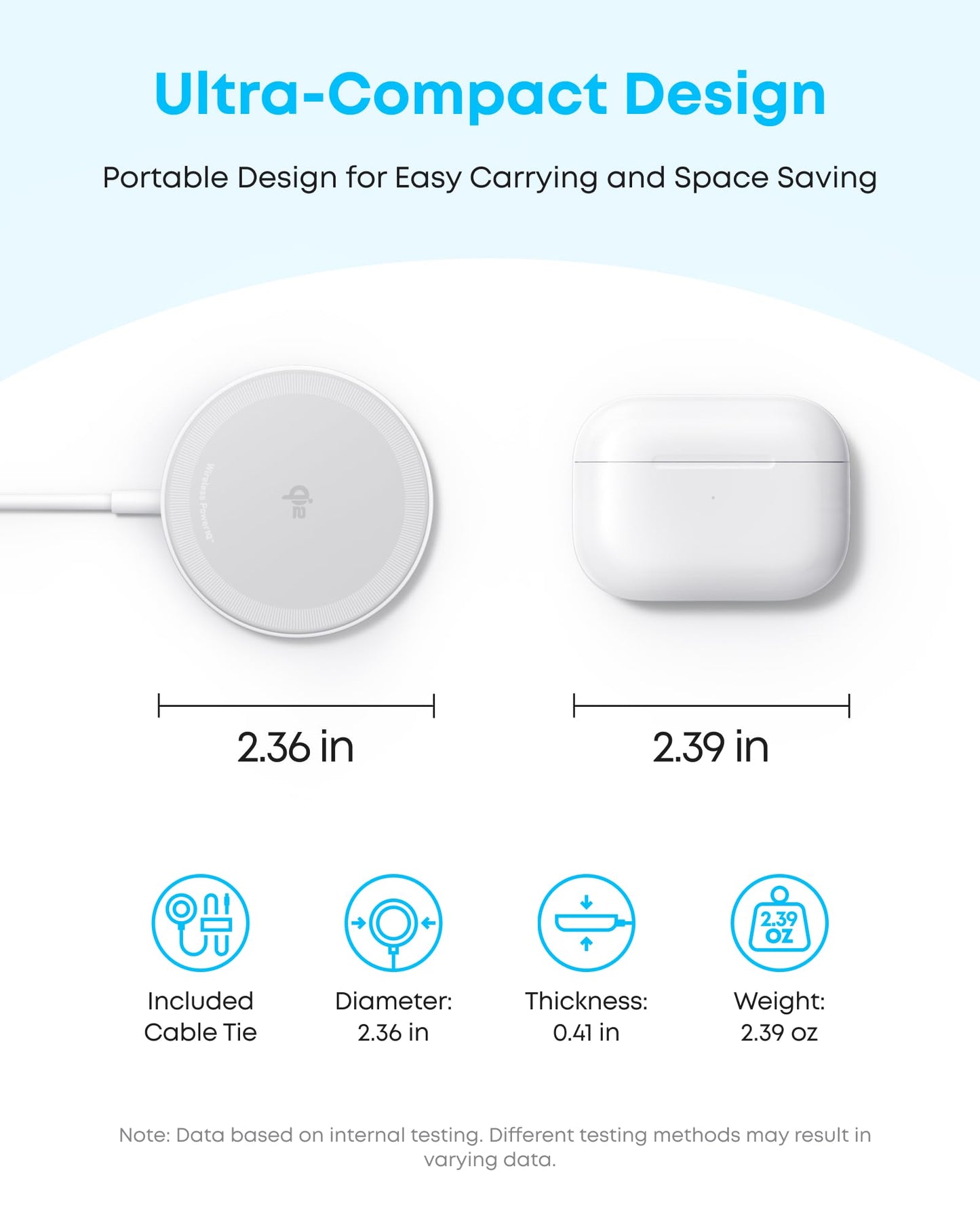 Anker Zolo Magnetic Wireless Charger, Qi2 Certified 15W MagSafe-Compatible Wireless Charging Pad, for iPhone 16/15/14/13 Series, AirPods, and More (Adapter Not Included) (White, 2 Pack)