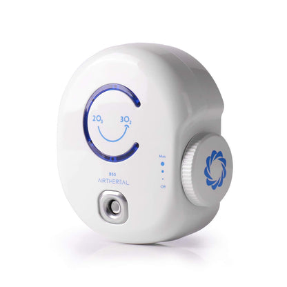 Airthereal B50 Mini Ozone Generator Air Purifier- Removes Odors and Sterilizes Air in Small Spaces Up To 320 Sq Ft - Plug in Mini Air Ionizer, Adjustable Ozone Output of 10-50 mg/h
