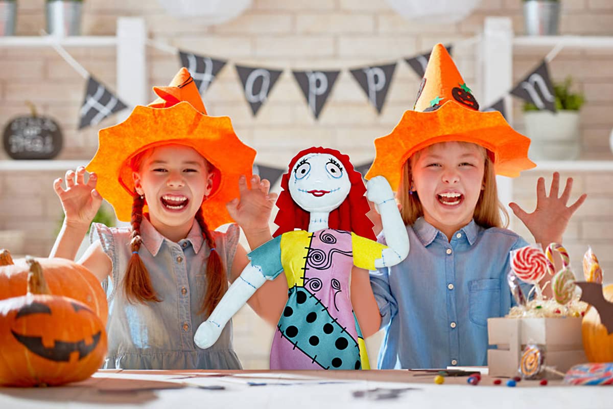 illuOKey Nightmare Moon Plush Doll, Premium Animated Stuffed Doll Inspired by Sally, Cute Baby Doll for Pumpkin King Plush Collectors, 20-inch