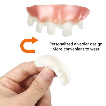 Boao 24 Pieces Halloween Vampire Teeth Fake Gnarly Gag Teeth Ugly Joke Tooth Prank Denture Funny Costume for Halloween Cosplay Photos Props, Birthday Surprise Party Favors