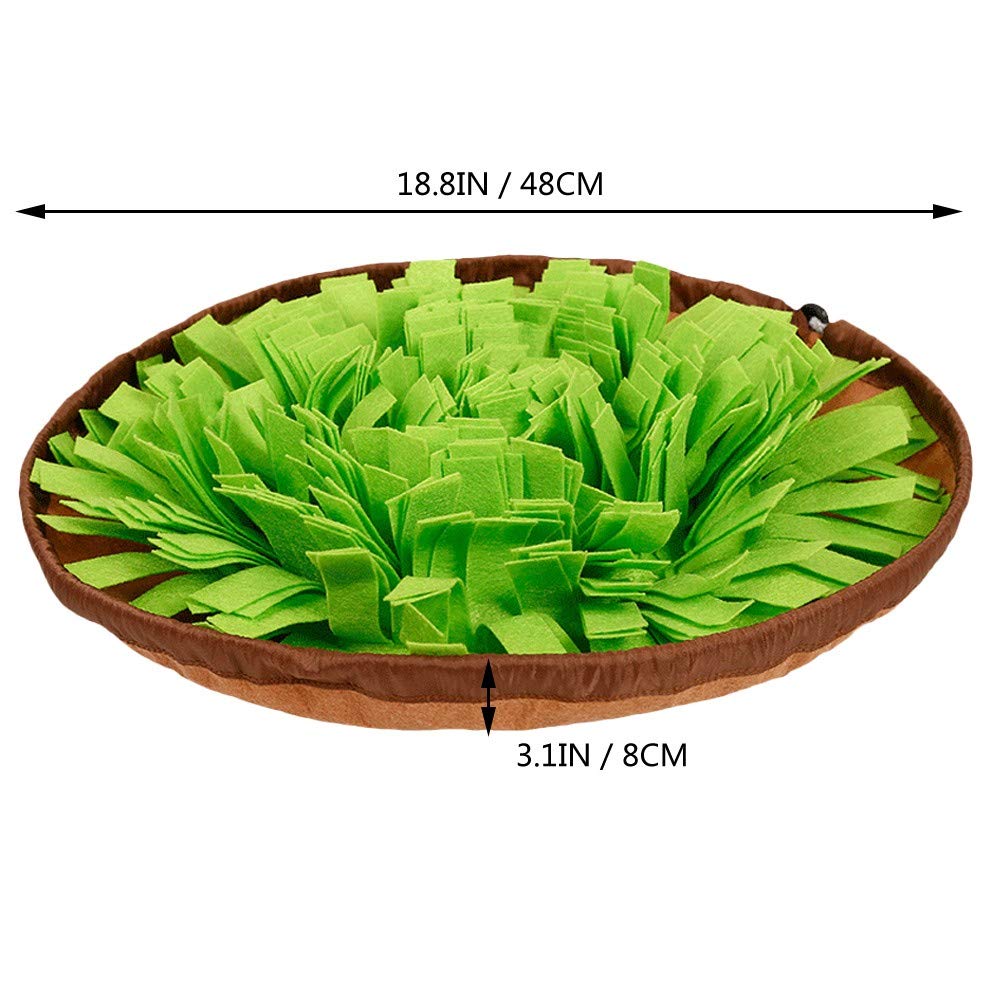 AWOOF Pet Snuffle Mat for Dogs, Interactive Feed Game for Boredom, Encourages Natural Foraging Skills for Cats Dogs Bowl Travel Use, Dog Treat Dispenser Indoor Outdoor Stress Relief
