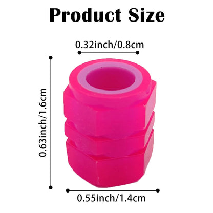8PCS Car Tire Valve Stem Caps, Universal Noctilucent Waterproof Car Wheel Tire Caps, Suitable for Air Valve Caps for Cars, Motorcycles, Bicycles (Pink)