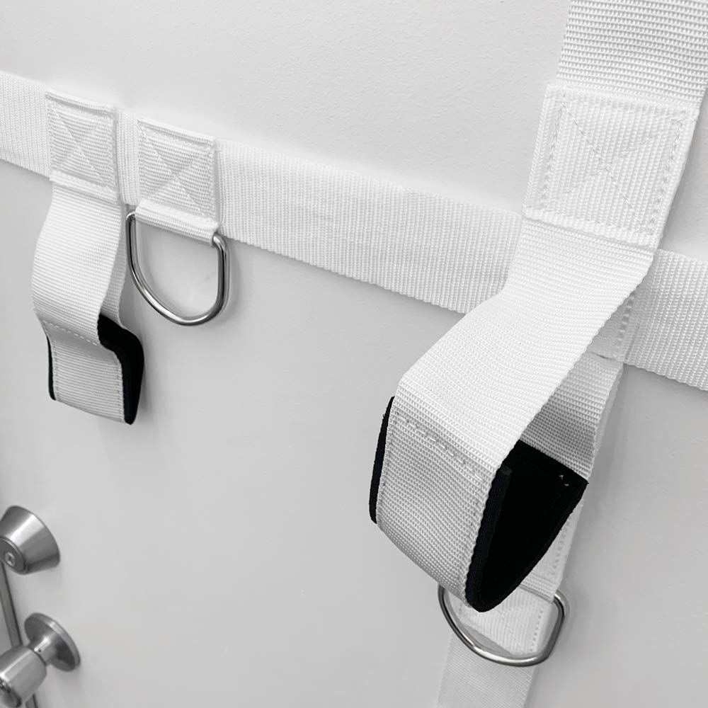 Bodylastics Ultra Anchor Door Attachment with 25 Durable Connectors for Anti Snap Resistance Bands Strength Training on Any Standard Door, White