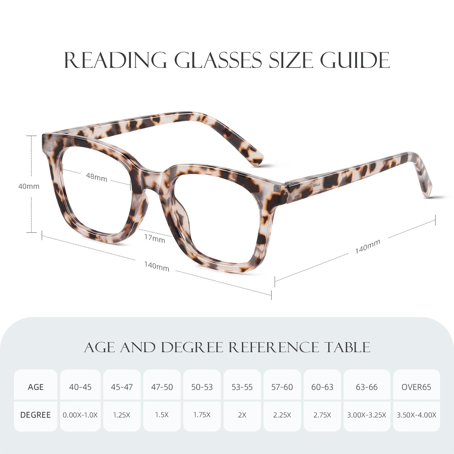 AIMISUV Reading Glasses for Women Men - Blue Light Blocking Magnifying Readers,Oprah Square Anti-Glare Computer Eyeglasses(3Pack,3.0X)